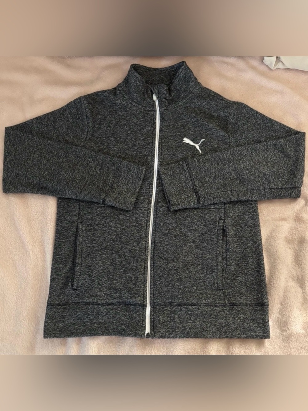 Puma Boys Charcoal Zip-Up
Fleece Jacket SZ M (10/12)